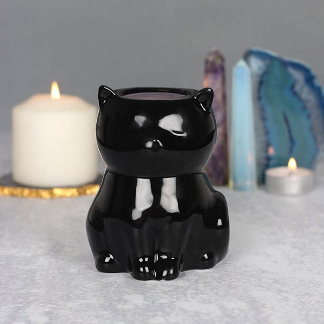 chauffe-cire Gothic Black Cat